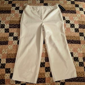 New! Bagatelle High Rise Faux Leather Cropped Wide Leg Pants